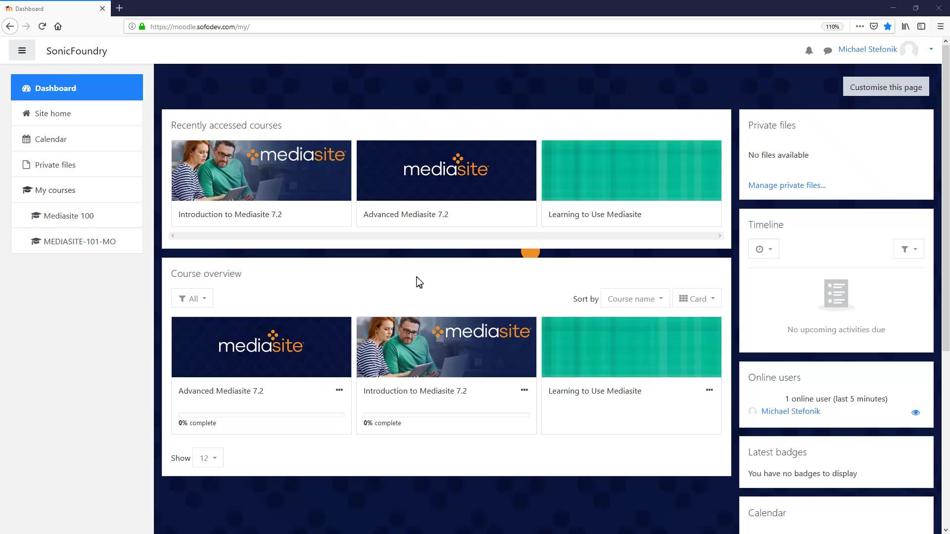 Watch a Mediasite Video Within a Moodle Collection