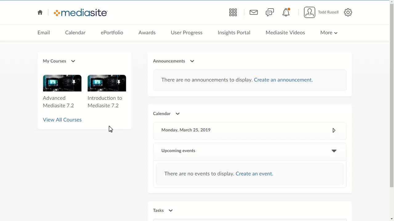 Watch a Mediasite Video Presentation from Within Brightspace Course Page